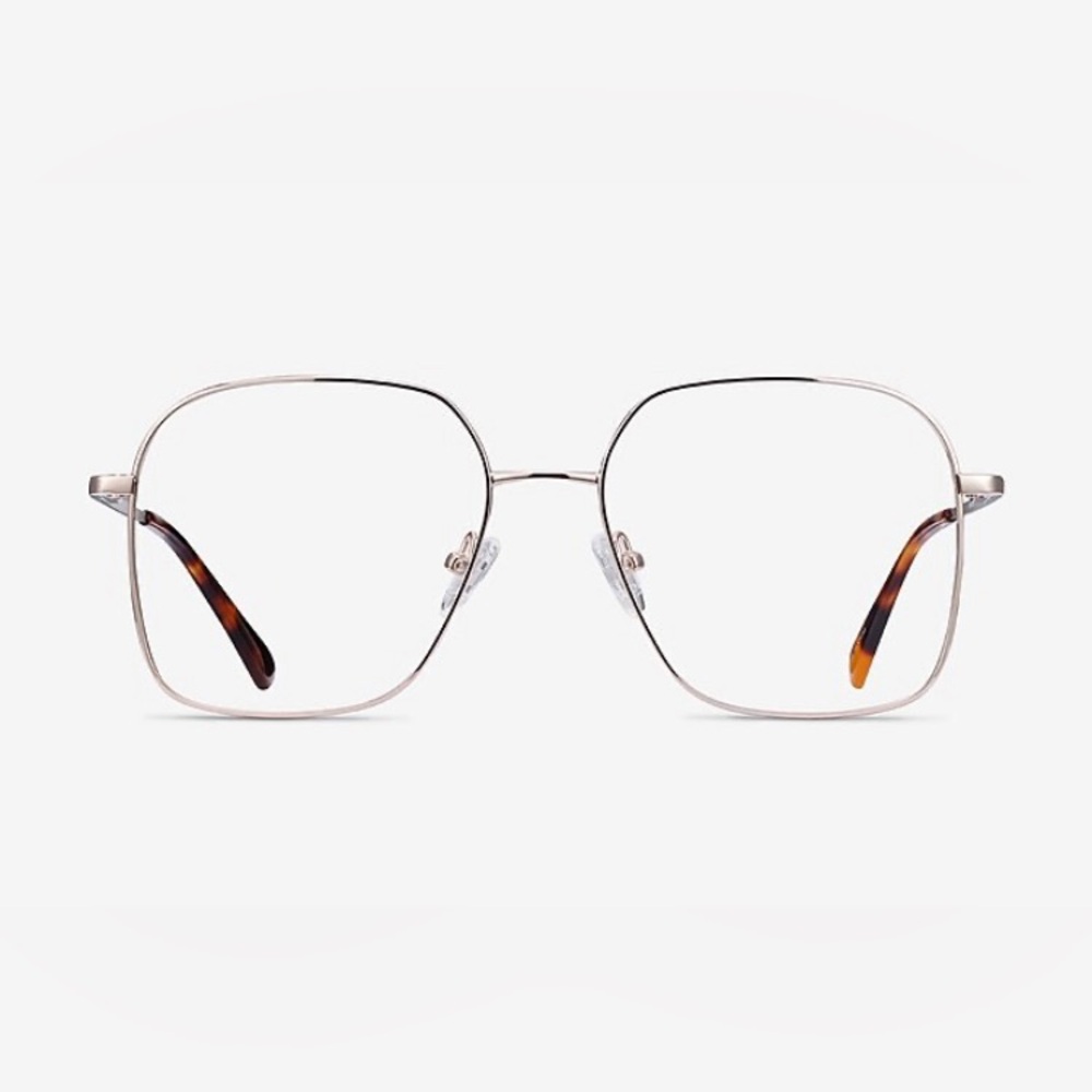 EYEBUYDIRECT ROMAN SQUARE SILVER Glasses *UNISEX*